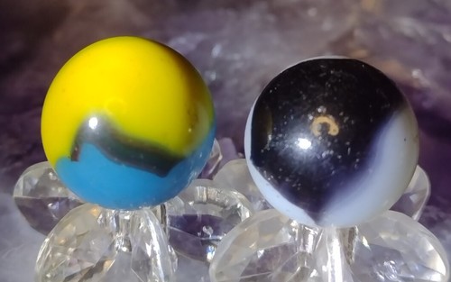 Vintage marbles 62 - marbles, .64"+.62"